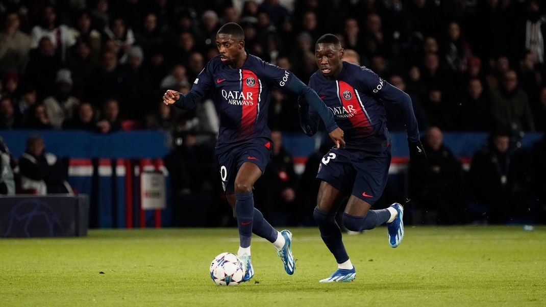 Ousmane Dembele (l.) und Randal Kolo Muani