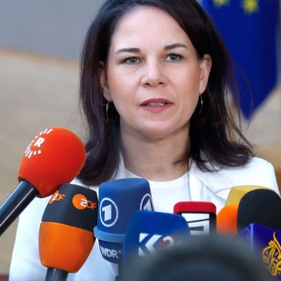 Baerbock beim EU-Außenministertreffen