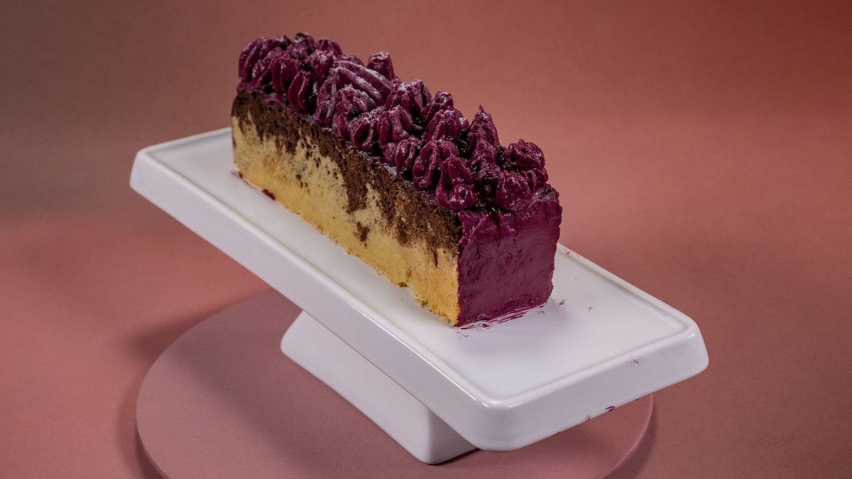 Marmorkuchen mit Cassis-Creme