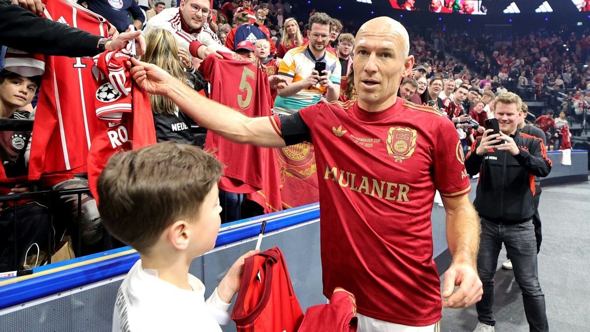 Arjen Robben beim Beckenbauer Cup im März