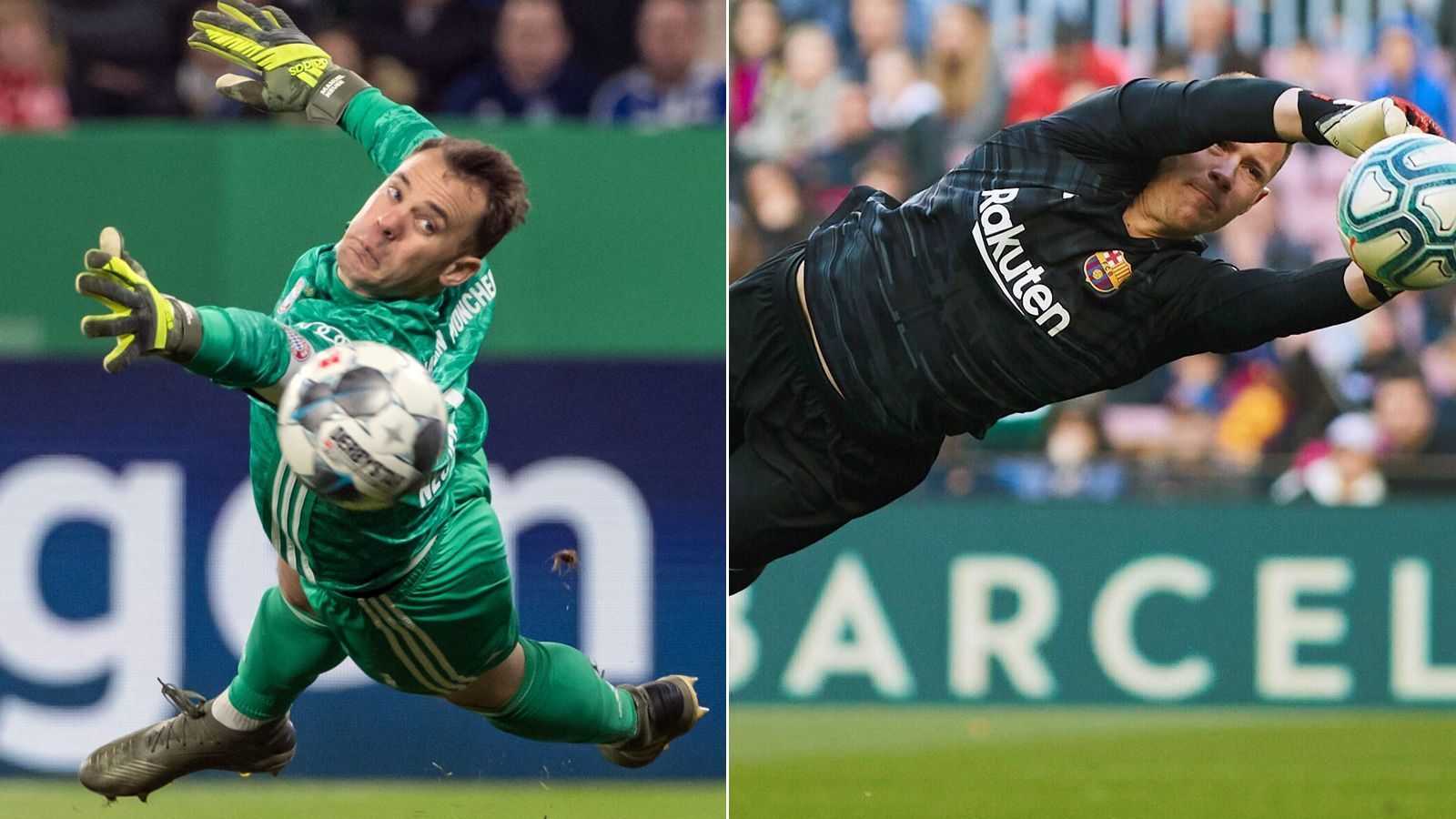 
                <strong>"Weiße Westen"</strong><br>
                Spiele ohne Gegentreffer sind die Krönung für Torhüter und davon hatten sowohl Neuer als auch ter Stegen in den letzten sechs Jahren reichlich. Bayern-Schlussmann Neuer konnte seinen Kasten 118 Mal sauber halten, was einer Zu-Null-Quote von 51,08 Prozent entspricht. Bei Barca stand exakt 100 Mal die Null, wenn ter Stegen zwischen den Pfosten der Katalanen stand (Zu-Null-Quote von 42,55 Prozent). 
              