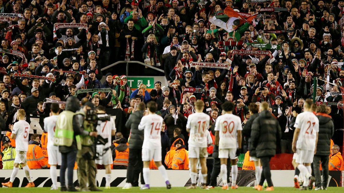 Augsburg 2016 an der Anfield Road