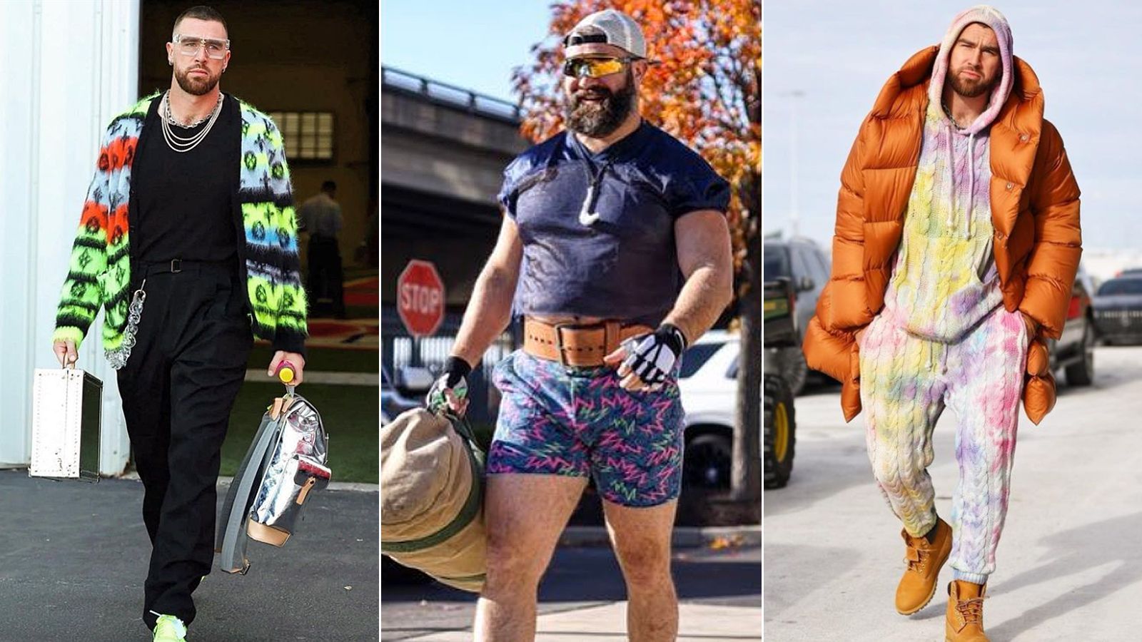 
                <strong>Jason vs. Travis: Die Kelce-Brüder im Style-Vergleich</strong><br>
                Beim Super Bowl zwischen den Philadelphia Eagles und den Kansas City Chiefs (ab 22:25 Uhr live auf ProSieben und im Livestream) stehen sich die Brüder Jason und Travis Kelce gegenüber. ran vergleicht die Brüder dieses Mal nicht sportlich, sondern in Sachen Style.
              