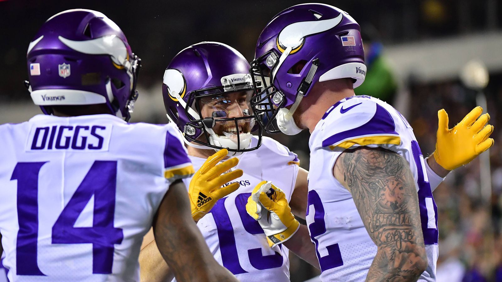 
                <strong>Minnesota Vikings (7 Spieler)</strong><br>
                19 Everson Griffen (DE), 36 Adam Thielen (WR), 46 Harrison Smith (S), 55 Xavier Rhodes (CB), 65 Stefon Diggs (WR), 83 Linval Joseph (DT), 94 Kirk Cousins (QB)
              