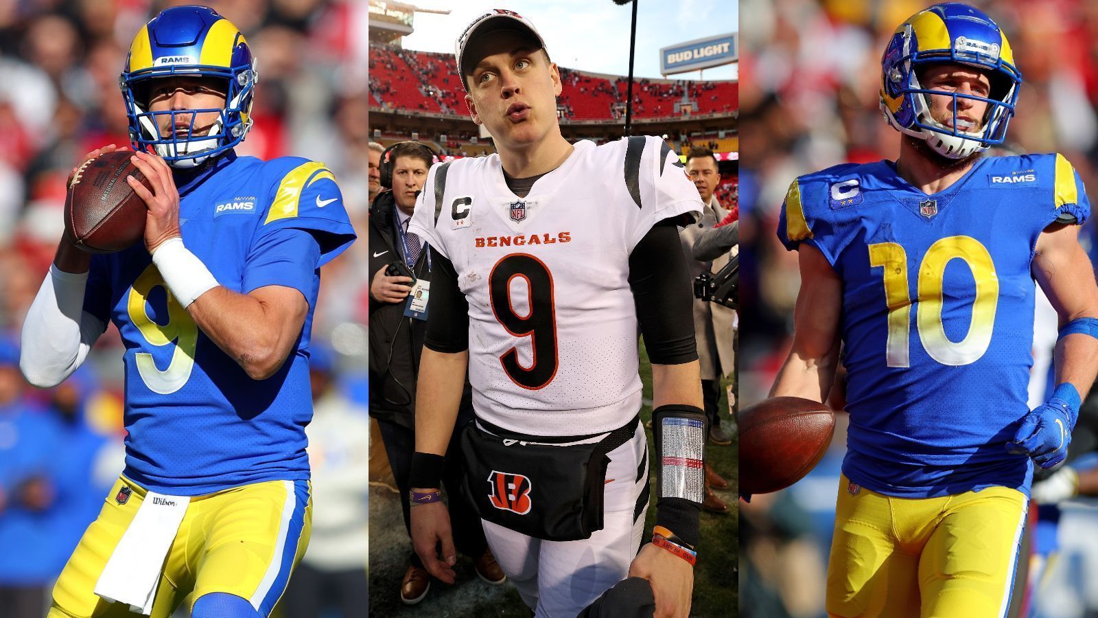 
                <strong>Stafford, Burrow und Co.: Die Favoriten auf den Super-Bowl-MVP-Award</strong><br>
                Wenn in der Nacht vom 13. auf den 14. Februar (live auf ProSieben und im Livestream auf ran.de) die Cincinnati Bengals auf die Los Angeles Rams treffen, wird am Ende des Spiels einer der Akteure zum Super-Bowl-MVP gekürt werden. In der Regel haben hier die jeweiligen Starting-Quarterbacks die größten Chancen, doch in diesem Jahr können sich vor allem die Skill-Position-Player beider Teams ebenfalls größere Chancen ausrechnen. Die Wettquoten werden dabei im US-amerikanischen Wettsystem angegeben. Eine amerikanische Quote von + 150 bedeutet, dass bei einem Einsatz von 100 Euro mit einem richtigen Tipp ein Reingewinn von 150 Euro fällig wird. ran präsentiert die Quoten der Spieler mit den besten Chancen. (Quelle: "BetMGM", Stand: 31.01.2022)
              