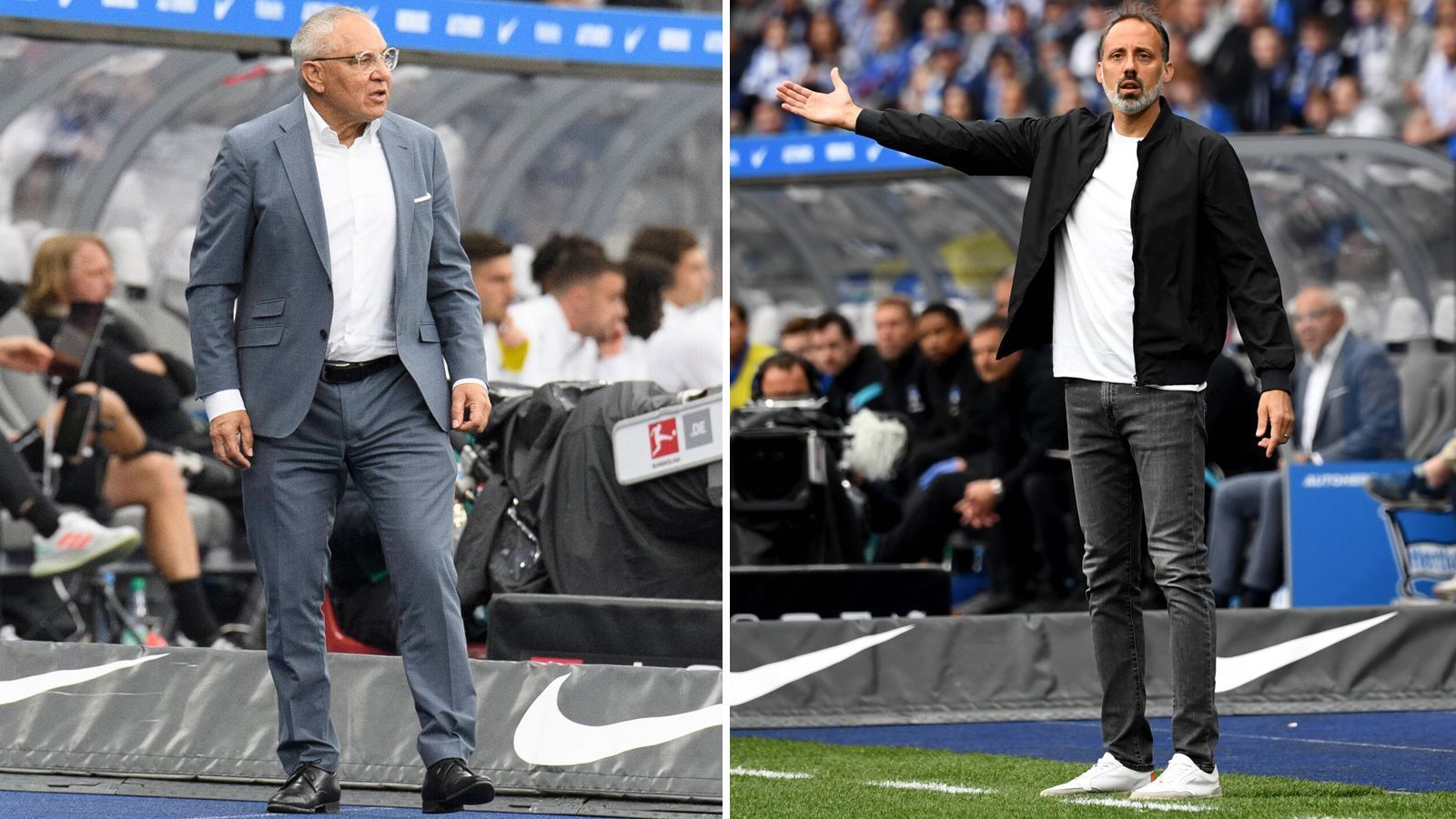 
                <strong>Gemischte Gefühle zur Halbzeit</strong><br>
                Während die Hertha und Trainer Felix Magath mit dem Spielstand ganz gut leben konnten, war Matarazzo auf der anderen Seite mehr als bedient. Den Schwaben fiel in Durchgang eins offensiv so gut wie gar nichts ein - doch auch die "Alte Dame" hatte abgesehen vom frühen Tor nur eine Chance, als Marc-Oliver Kempf bereits nach drei Minuten einen Kopfball knapp neben das VfB-Tor setzte.
              