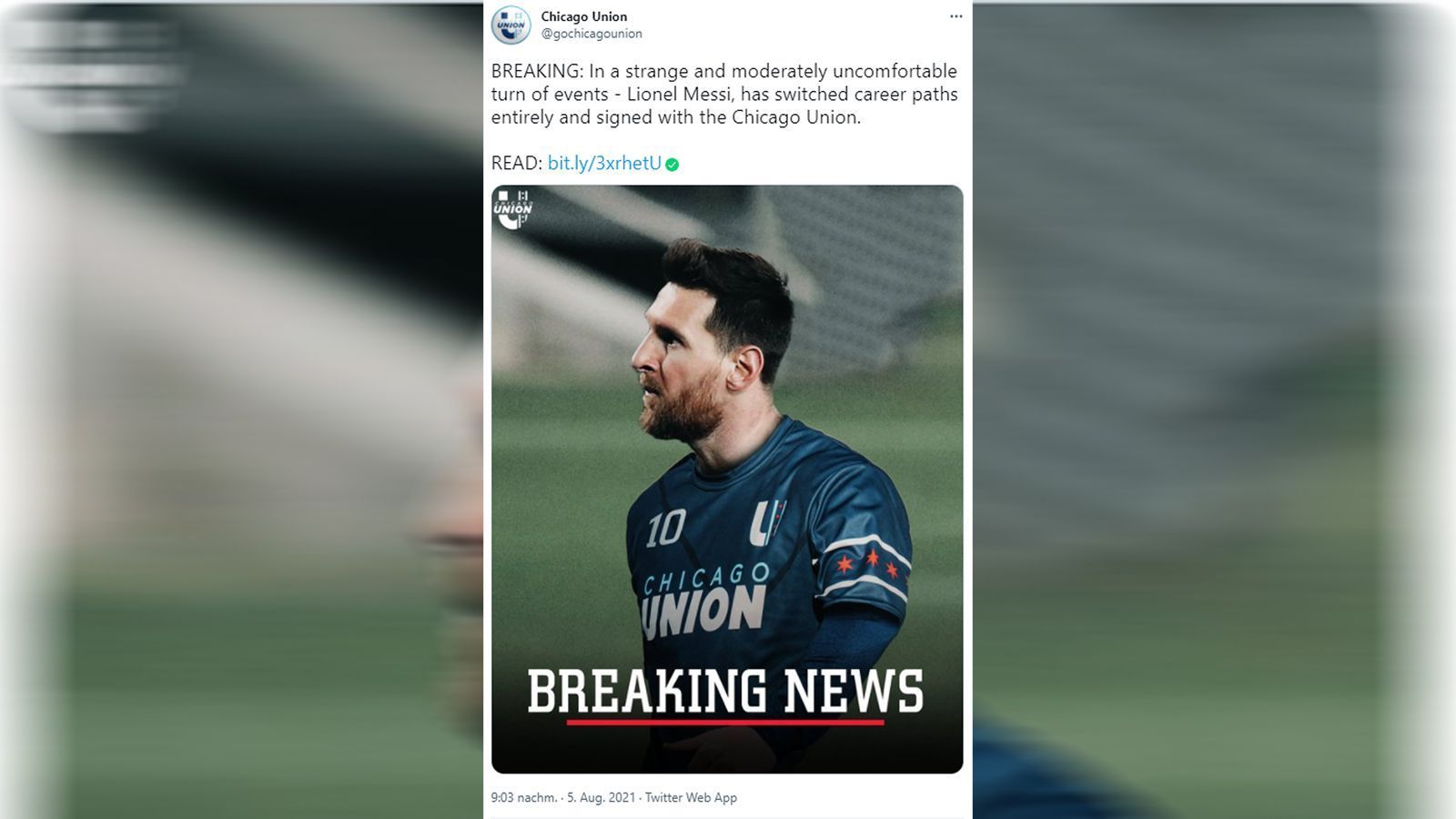 
                <strong>Chicago Union</strong><br>
                Die Anfrage von Chicago Union ist hingegen sehr kurios. Ob Messi tatsächlich bei einem professionellen Frisbee-Team seine sportliche Zukunft sieht?
              