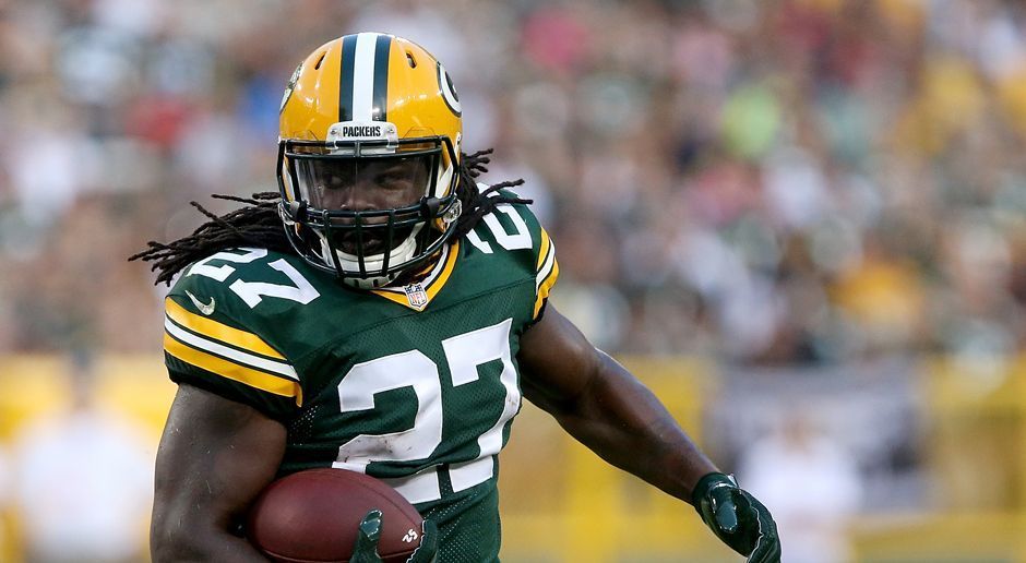 
                <strong>Eddie Lacy (Green Bay Packers)</strong><br>
                Das letzte Spiel in Week 6 der Regular Season war zugleich das letzte Spiel für Eddy Lacy in dieser Saison. Die restlichen elf Spieltage der Regular Season hatte der Running Back für Green Bay aufgrund einer Knöchelverletzung nicht mehr auf dem Feld gestanden. Auch die Playoffs verfolgt er als Zuschauer.
              