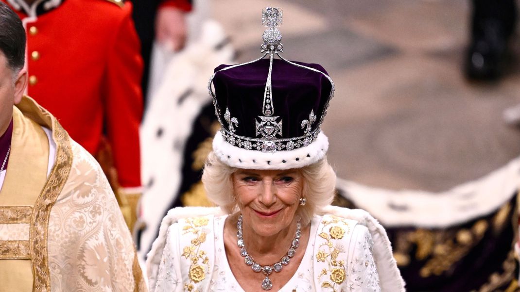 Königin Camilla nach ihrer Krönung.
