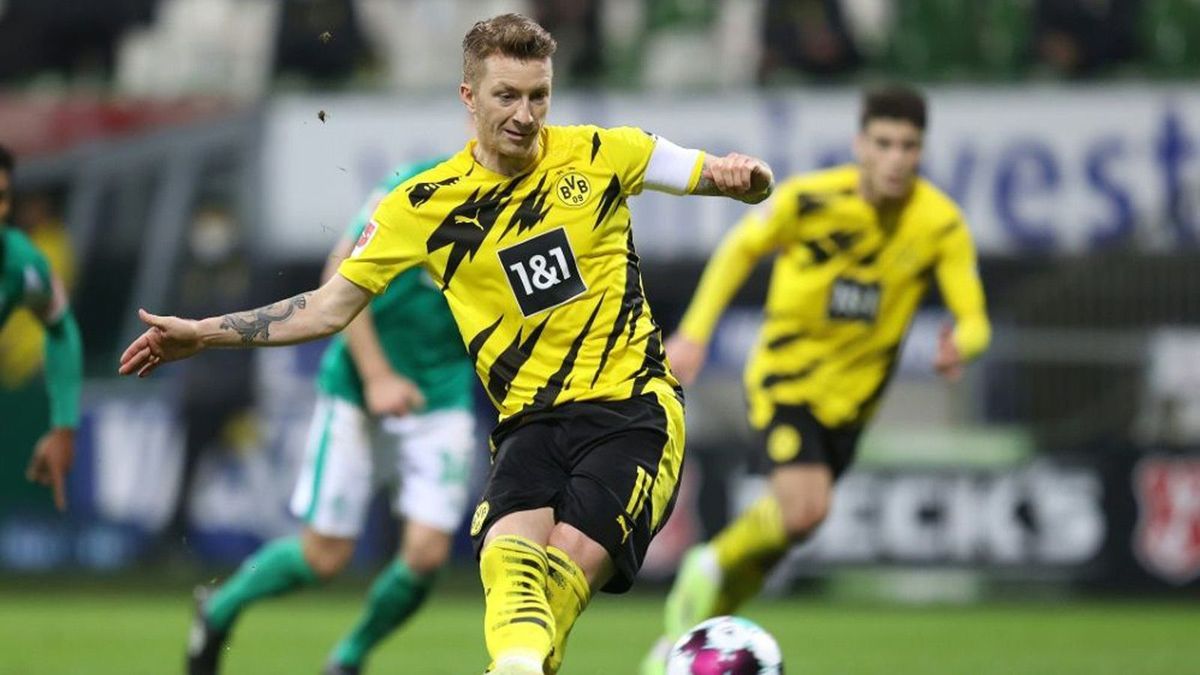Marco Reus erzielt in Bremen den Siegtreffer