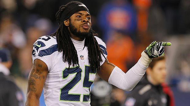 
                <strong>Broncos vs. Seahawks</strong><br>
                Richard Sherman und die defense der Seahawks haben die Broncos zu Beginn gut im Griff
              