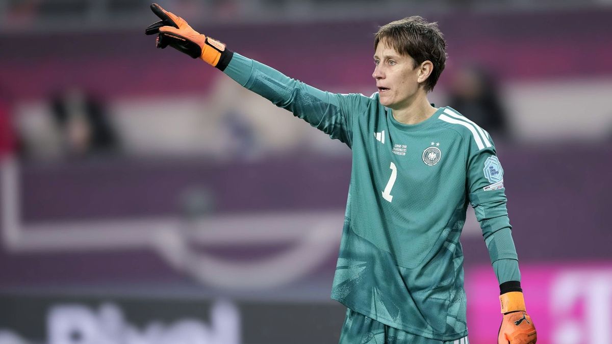 Ann-Katrin Berger im Hinspiel gegen Spanien