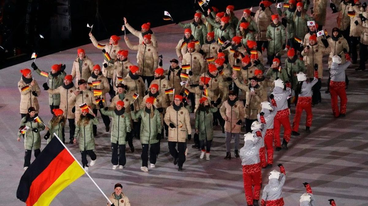 Angekommen: Die olympischen Athleten aus Deutschland