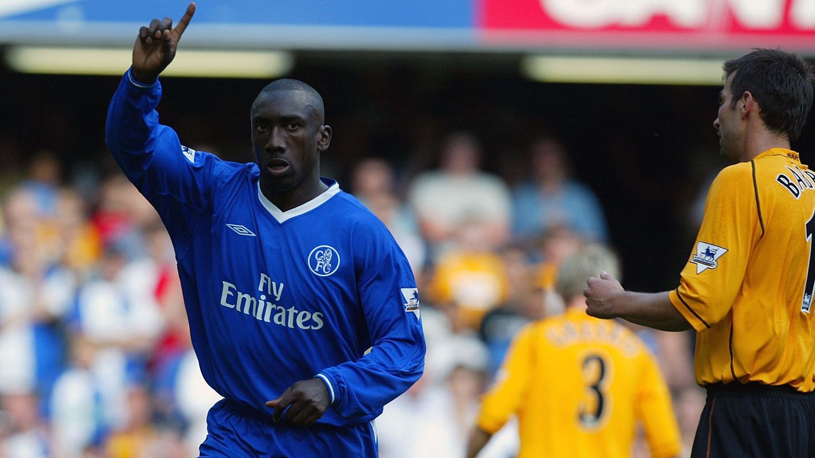 
                <strong>Platz 15 - Jimmy Floyd Hasselbaink (FC Chelsea)</strong><br>
                &#x2022; Ablösesumme: 121 Millionen Euro<br>&#x2022; Wechsel von Atletico Madrid zum FC Chelsea (2000)<br>
              