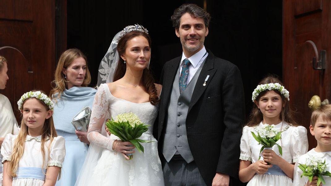 Ludwig Prinz von Bayern und seine Frau Sophie-Alexandra am Tag ihrer Hochzeit.