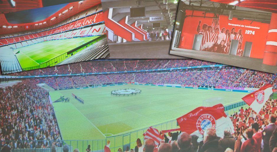 
                <strong>Design Allianz-Arena Teaser</strong><br>
                Auf der Jahreshauptversammlung des FC Bayern ist auch ein Redesign der Allianz-Arena ein Thema. Nach einem komplett roten Stadion sieht es aber wohl nicht aus.
              