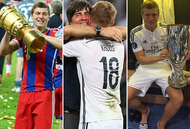 
                <strong>Toni Kroos holt Titel Nummer fünf</strong><br>
                Das unglaubliche Jahr von Toni Kroos! Der 24-Jährige hat seit Mai bereits fünf (!) große Titel geholt. Zum Jahresabschluss setzt er sich mit Real Madrid im Finale der Klub-WM durch und schafft es als erster Spieler überhaupt, den Titel zu verteidigen.
              