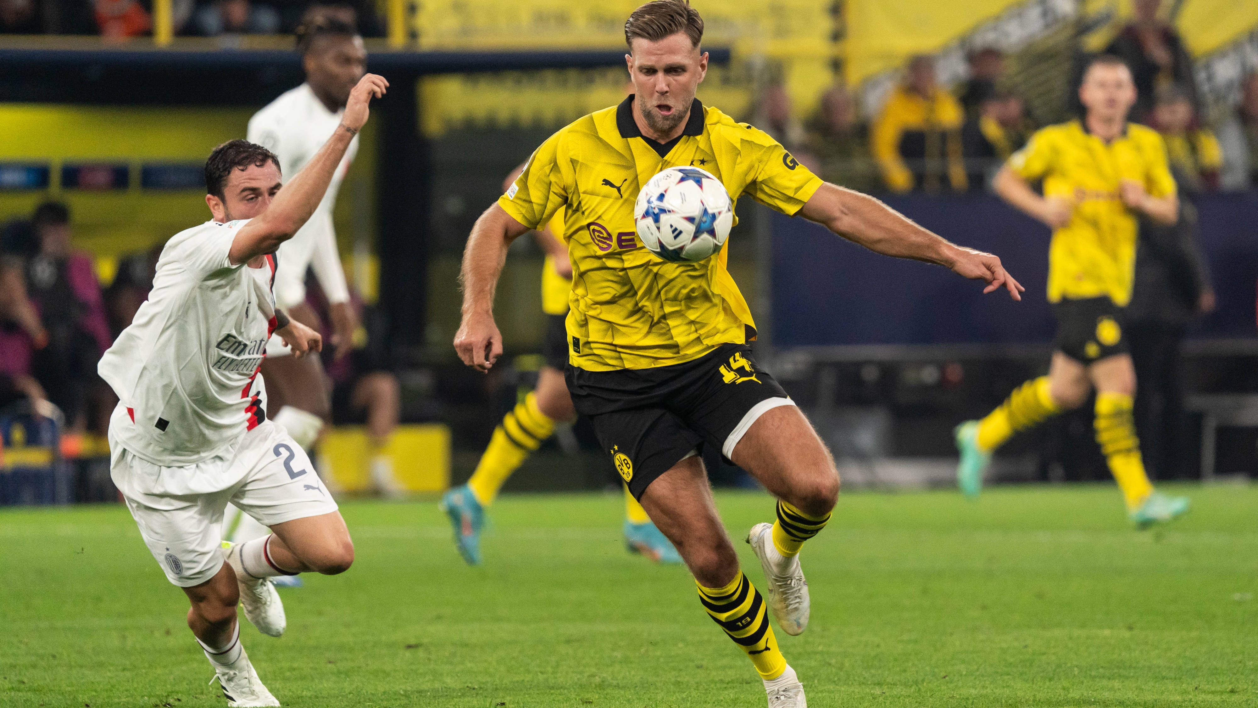 <strong>Niclas Füllkrug (Borussia Dortmund)</strong><br>Ist anfangs fast nicht zu sehen, meldet sich nach einer halben Stunde mit einem strammen Schuss an. Ist bei Thiaw und Tomori aber in guten Händen. Bleibt quasi ohne jeden Einfluss auf das Spiel, auch wenn er viel arbeitet. <strong><em>ran</em>-Note: 5</strong>