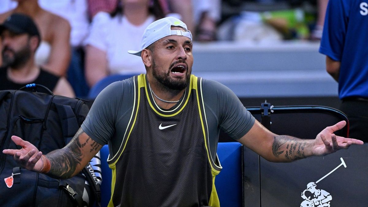 Nick Kyrgios hatte in Melbourne einen schweren Stand