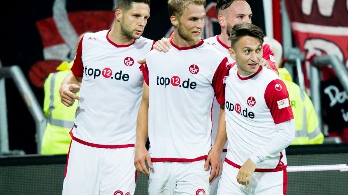 Jubel bei Kaiserslautern nach dem Ausgleichstreffer