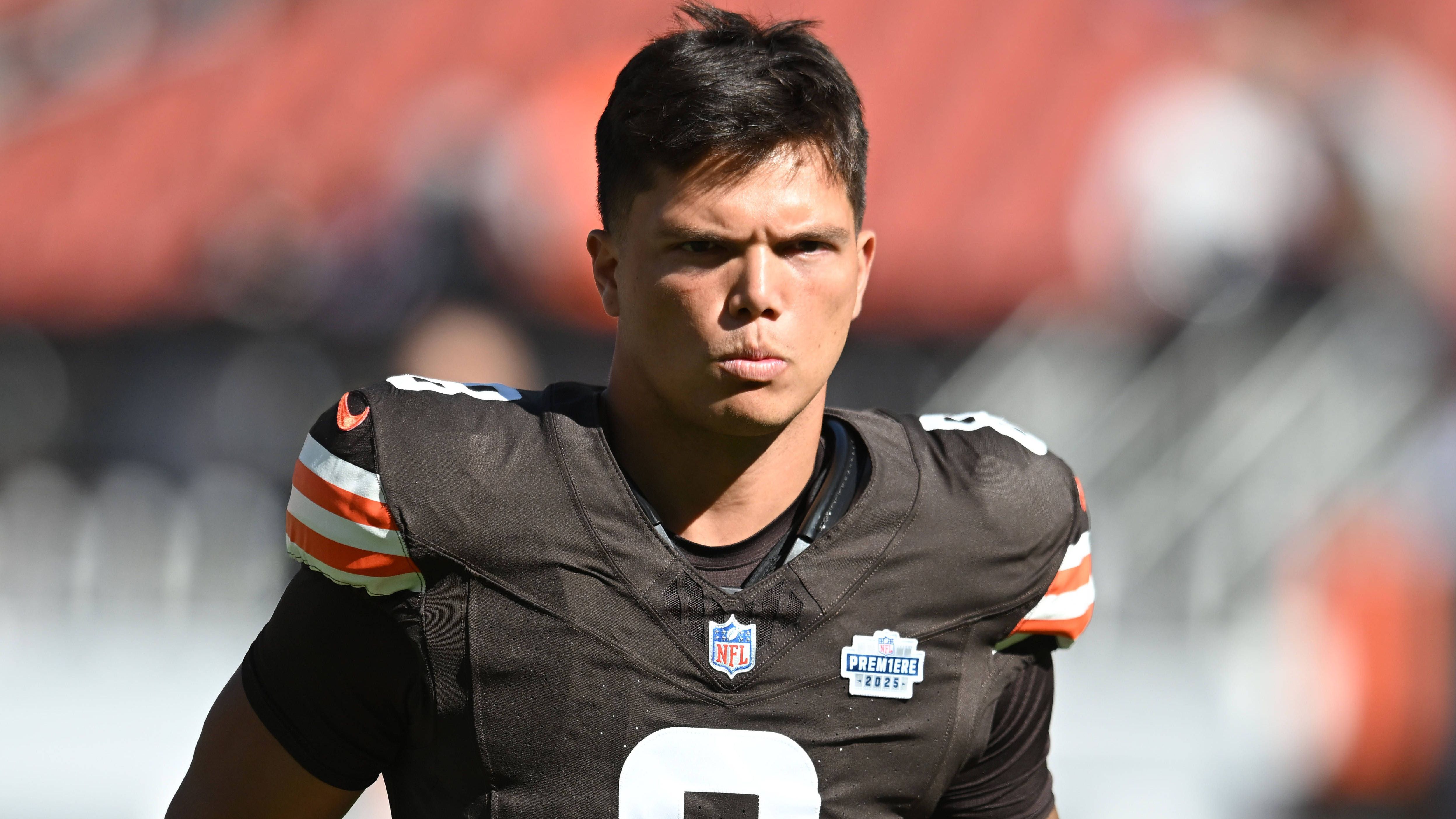 <strong>Platz 32: Dillon Gabriel (Cleveland Browns)</strong><br>Herzlich Willkommen in der NFL, Dillon Gabriel! Der Rookie hat Joe Flacco verdrängt und wird in London gegen die Minnesota Vikings starten. Direkt mal ein Stand Alone Game, auf das alle NFL-Augen gerichtet sind.