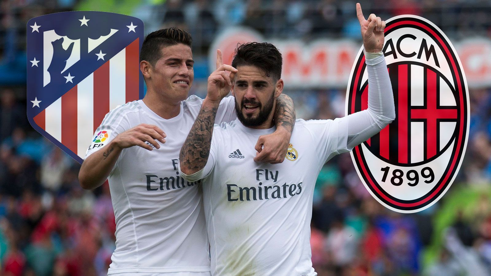 
                <strong>Abschied: James und Isco</strong><br>
                James und Isco zählen zu den Streichkandidaten. Beide zusammen spülen rund 110 Millionen Euro in die Kasse. Interessenten sind der AC Mailand, bei James auch Stadtrivale Atletico Madrid.
              