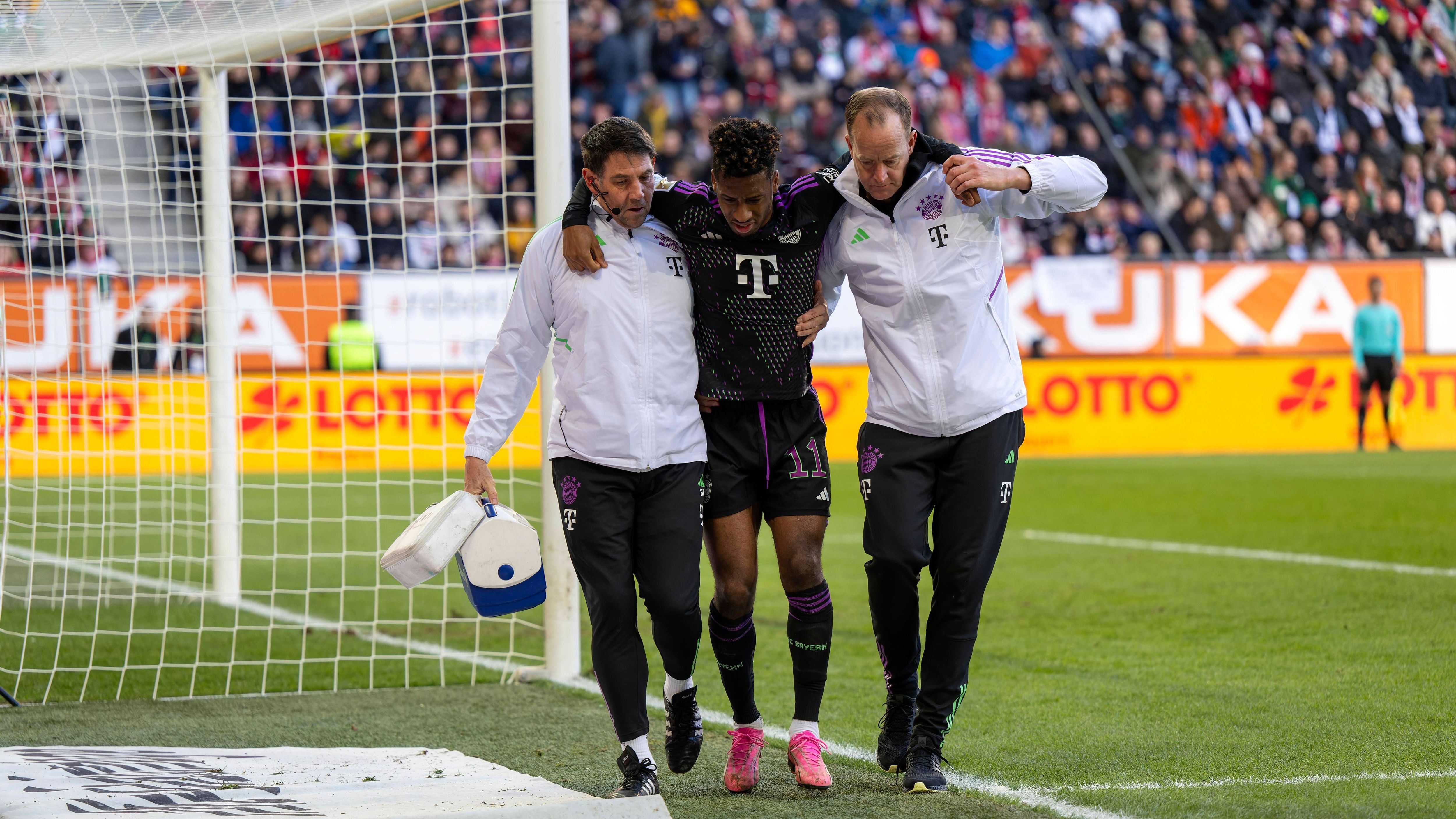 <strong>Kingsley Coman</strong><br>Der Franzose verletzte sich am 19. Spieltag der Bundesliga bei Bayerns 3:2-Sieg im Derby in Augsburg. Er zog sich einen Innenbandriss zu und wird damit längere Zeit ausfallen. In der laufenden Saison fehlte Kingsley Coman zuvor bereits wegen muskulärer Probleme und eines Muskelfaserrisses für insgesamt 23 Tage.&nbsp;