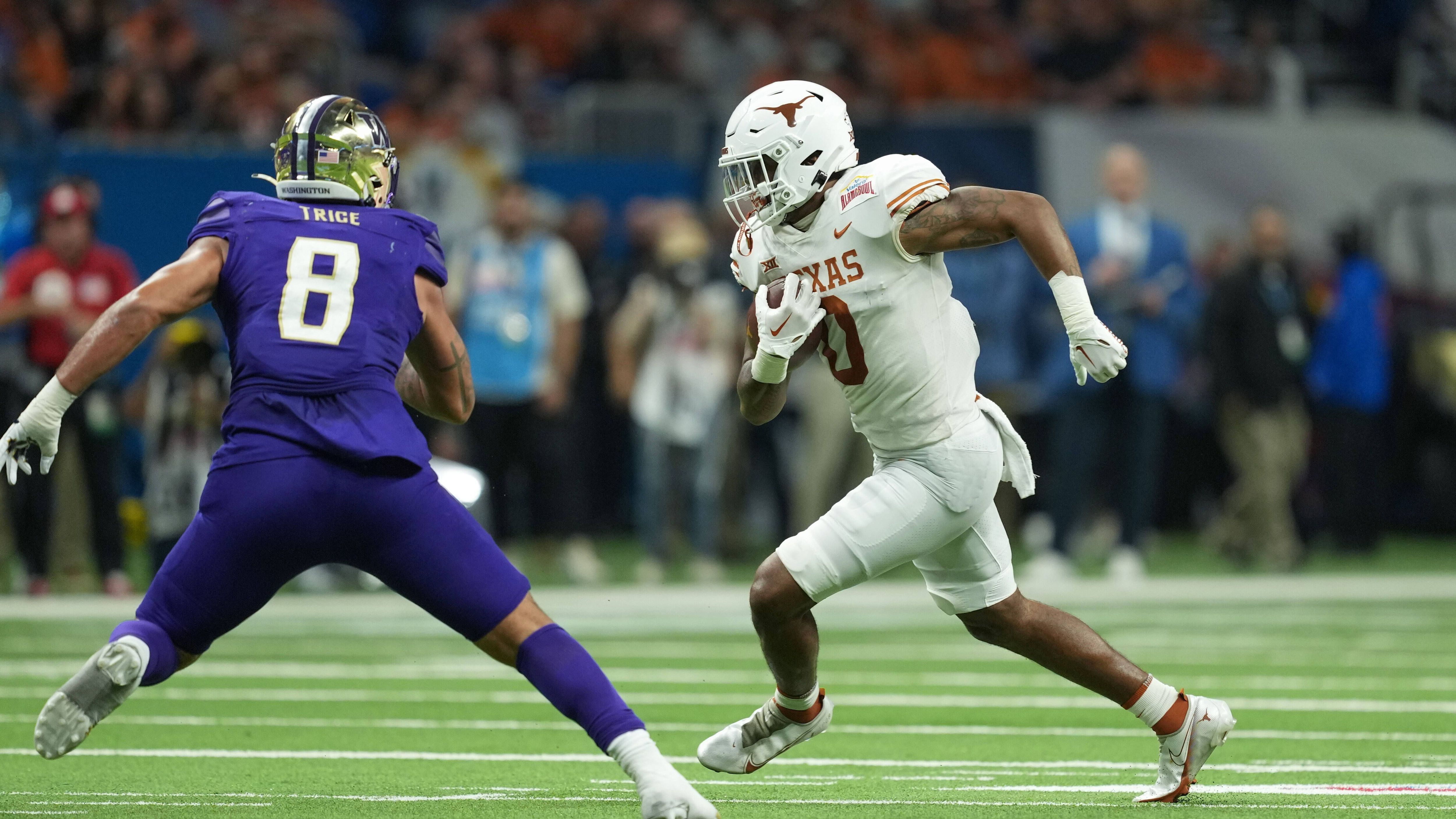 <strong>16. Bralen Trice (Edge, Washington)</strong>  &nbsp; &nbsp; &nbsp; &nbsp; &nbsp; &nbsp; &nbsp; &nbsp; &nbsp; &nbsp; &nbsp; &nbsp; &nbsp; &nbsp; &nbsp; &nbsp; &nbsp; &nbsp; &nbsp; &nbsp; &nbsp; &nbsp; &nbsp; &nbsp; &nbsp; &nbsp; &nbsp; &nbsp; &nbsp; &nbsp; &nbsp; &nbsp; &nbsp; &nbsp; &nbsp; &nbsp; &nbsp; Mit 70 Pressures war Trice der produktivste Pass-Rusher im vergangenen Jahr - noch vor Will Anderson. In dieser Saison möchte er auch bei den Sacks zum Top-Mann im College werden.