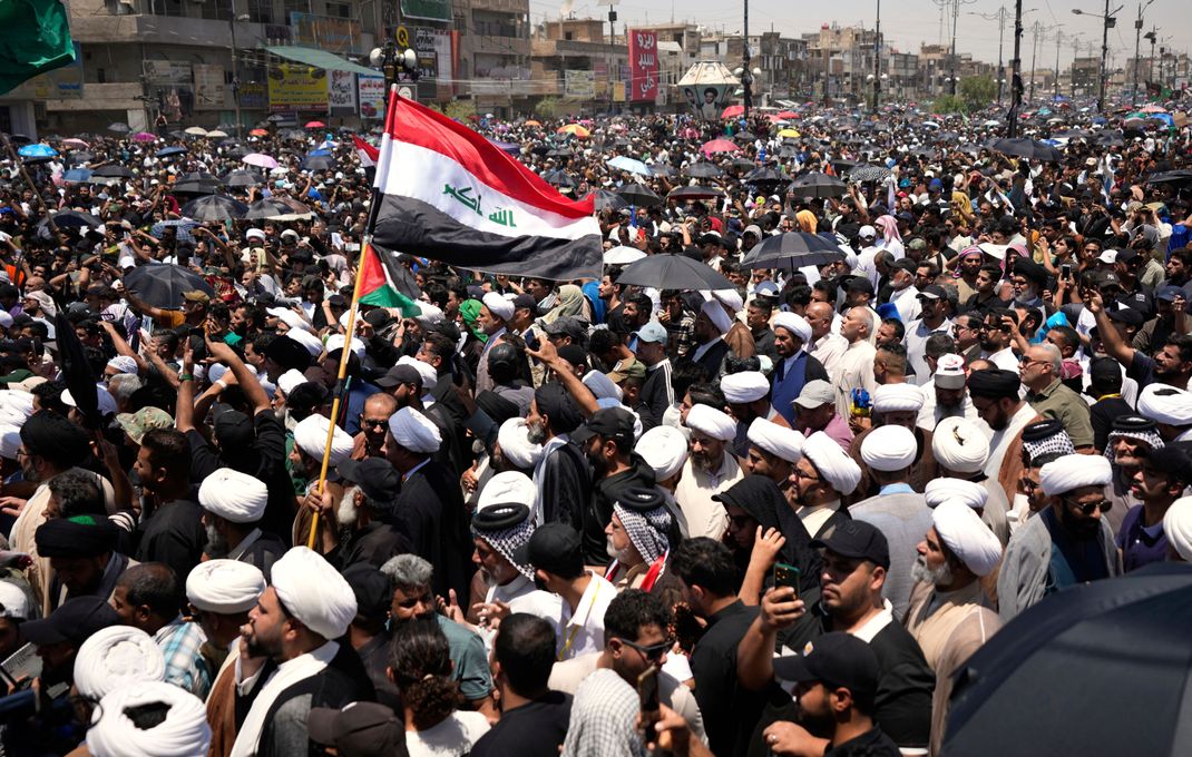 Auch in Bagdad wurde gegen Israel und die USA skandiert.