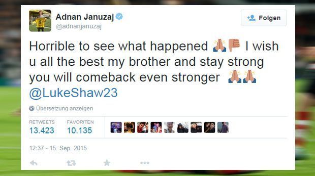 
                <strong>Adrian Januzaj</strong><br>
                Adrian Januzaj: Die Leihgabe ManUtd's an den BVB wünscht seinem Ex-Kollegen eine noch stärkere Rückkehr.
              