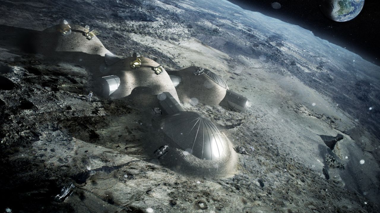 Auch die Europäer forschen an Technologien für eine Mondstation. Das "Moon Village" der ESA arbeitet auch mit Regolith als 3D-Baumaterial und Strahlenschutz. Konkrete Pläne gibt bisher es aber nicht.