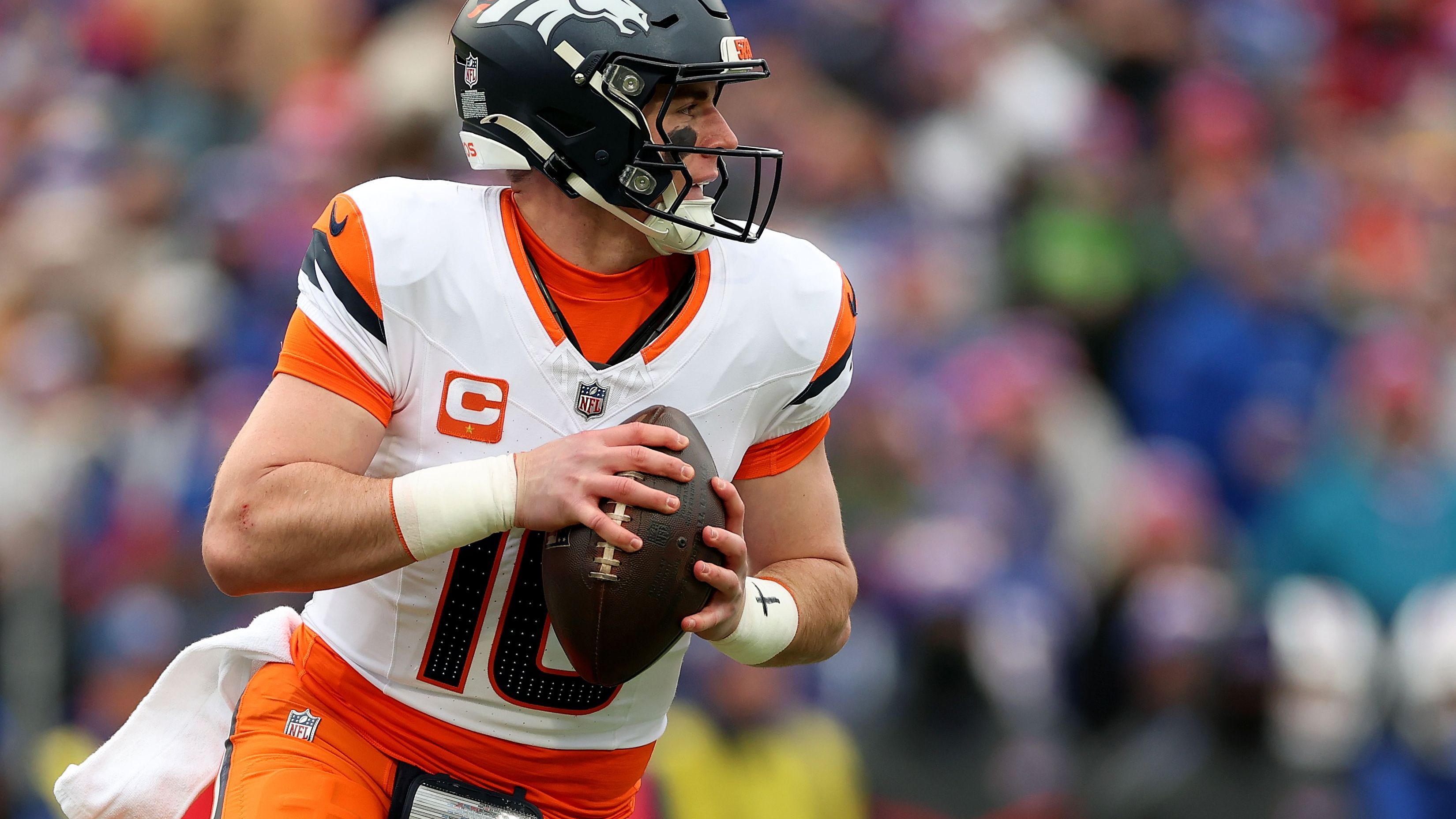 <strong>Denver Broncos: Bo Nix</strong><br>Die Denver Broncos fahnden seit Jahren nach einem neuen Franchise-Quarterback. Die Hoffnungen waren schon lange nicht mehr so groß wie bei Bo Nix. Deshalb ist er unser MVP.