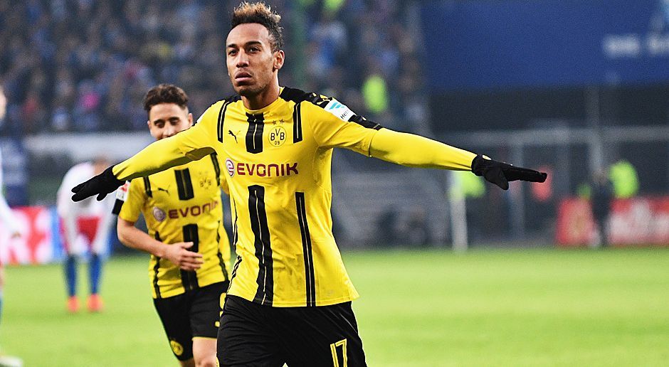 
                <strong>Platz 3 (geteilt): Pierre-Emerick Aubameyang (Borussia Dortmund)</strong><br>
                19 Tore in der Bundesliga x 2 = 
              
