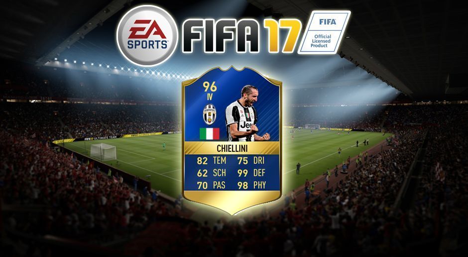 
                <strong>Innenverteidiger: Giorgio Chiellini (Juventus Turin)</strong><br>
                Wertsteigerung: 88 -> 96
              