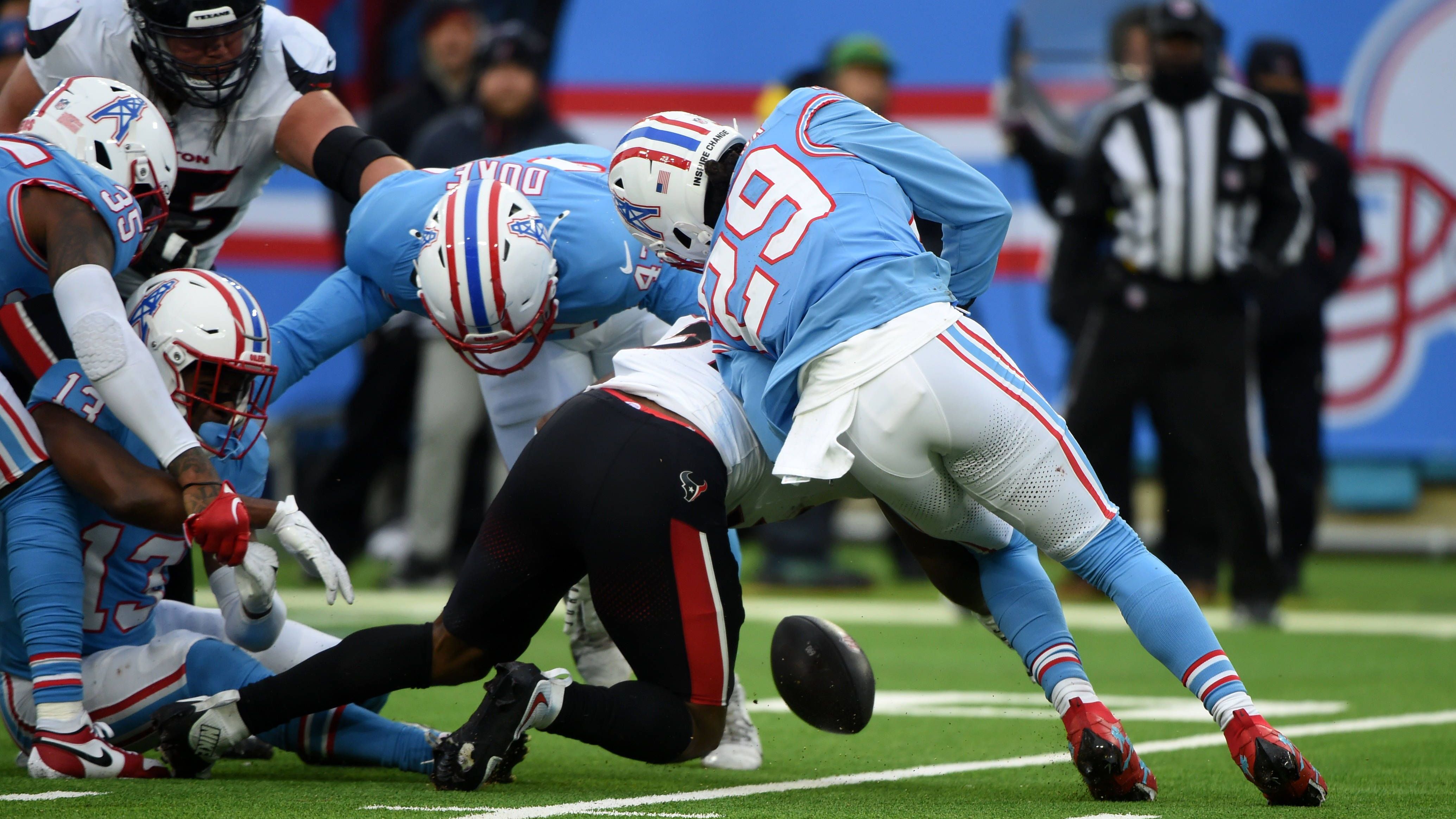 <strong>Tennessee Titans</strong><br>Wie die Jaguars und die Texans, gehören auch die Titans der AFC South an, gastieren also jedes Jahr bei den Colts. Die Titans sind aber auch wenig reisefreudig, was Trips über den Atlantik angeht, und haben - wie die Texans - bislang nur zwei Spiele außerhalb der USA bestritten - 2018 und 2023 in London.