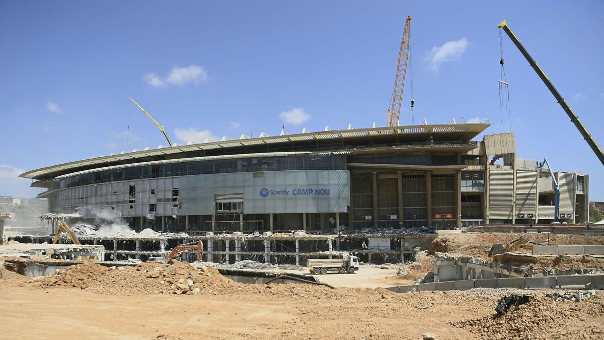 Umbauarbeiten am Camp Nou