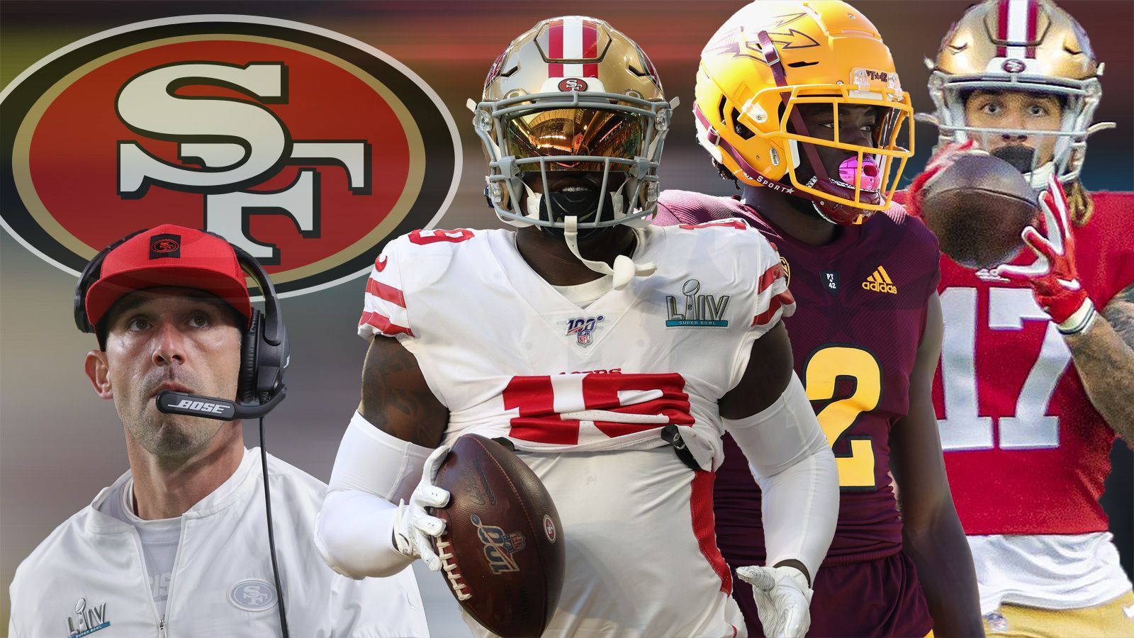 
                <strong>Das Wide-Receiver-Problem der San Francisco 49ers</strong><br>
                Die San Francisco 49ers haben nach dem Abgang von Routinier Emmanuel Sanders das Wide-Receiver-Corps verjüngt und im Draft einen Erstrunden-Pick für Brandon Aiyuk investiert. Der Youngster sollte gemeinsam an der Seite von Deebo Samuel, der in seine zweite Saison geht, starten. Nachdem sich Samuel nun den Fuß gebrochen hat und mindestens drei Monate ausfällt, stellt sich die Frage, wie Head Coach Kyle Shanahan seine beste Option ersetzen wird. ran.de stellt das unerfahrene Receiving-Corps vor und feilt an Lösungen.
              