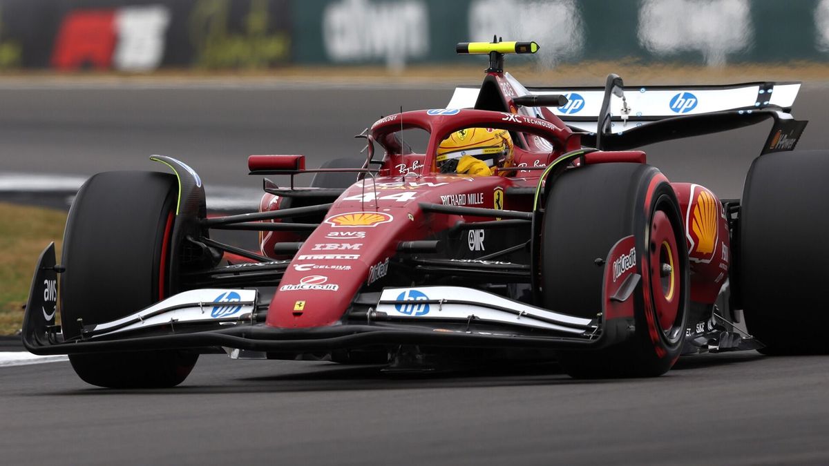 Lewis Hamilton im Ferrari SF-25 beim Formel-1-Rennen in Silverstone 2025