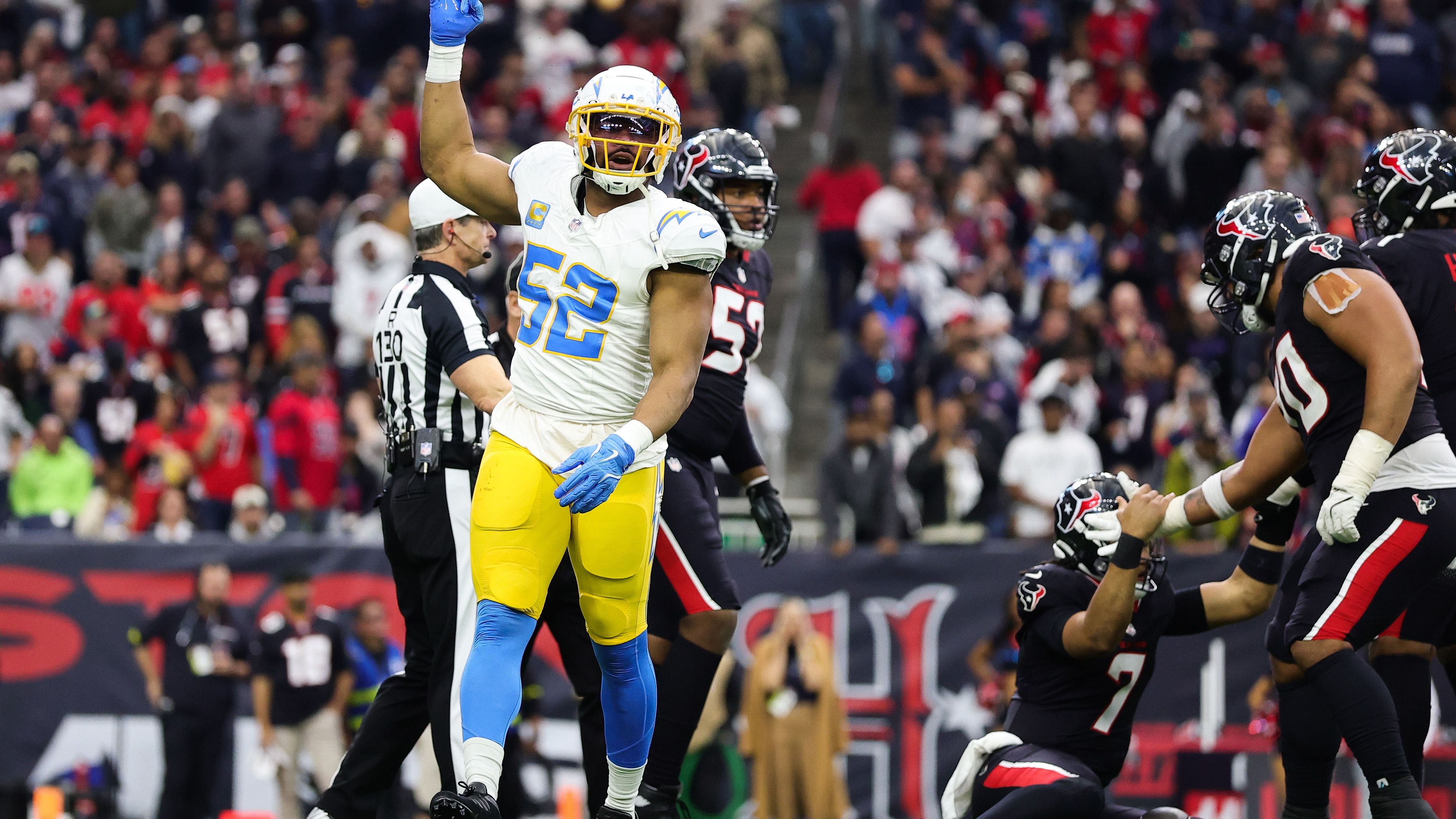 <strong>13. Platz - geteilt: </strong>Khalil Mack (Los Angeles Chargers)<br><strong>Overall-Rating:</strong> 87