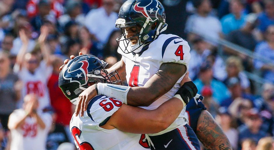 
                <strong>Houston Texans </strong><br>
                Nick Martin (Center, im Bild Nr. 66), Breno Giacomini (Offensive Tackle)
              