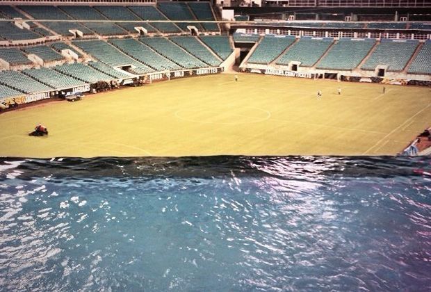 
                <strong>Ein Pool im Stadion</strong><br>
                Irre Idee des NFL-Klubs Jacksonville Jaguars. Der Verein aus Florida will, dass seine Fans bei den Spielen einen kühlen Kopf bewahren und baut einen Pool auf die Tribüne.
              