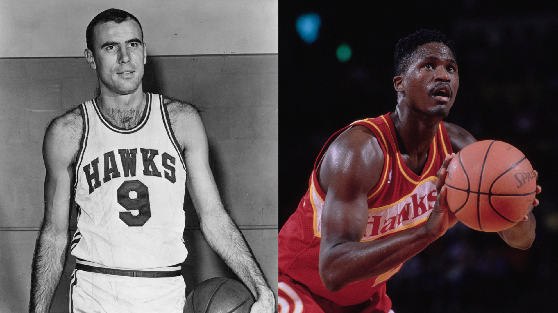 <strong>Atlanta Hawks: Bob Pettit (l.) &amp; Dominique Wilkins</strong><br>Punkte: 57<br>Jahr und Gegner: 1961 vs. Detroit Pistons (Pettit), 1986 vs. New Jersey Nets (Wilkins), 1986 vs. Chicago Bulls (Wilkins)
