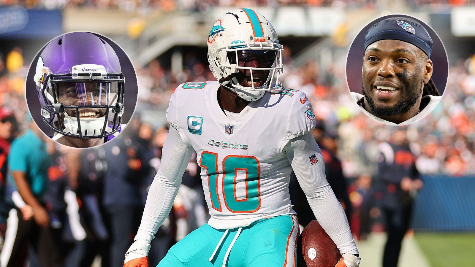 
                <strong>Beste Running Backs: Top 5 von Dolphins-Receiver Tyreek Hill</strong><br>
                Tyreek Hill, Star-Receiver der Miami Dolphins, hat in seinem Podcast "It Needed To Be Said" ein Ranking zu den besten Running Backs der Geschichte erstellt. In seiner Top 5 findet sich lediglich ein Spieler, der derzeit noch in der NFL unter Vertrag steht. Mit seiner Auswahl sorgte der 29-Jährige auch für ein wenig Verwunderung, denn Jim Brown ist nicht in der Liste zu finden. Die kürzlich verstorbene Legende der Cleveland Browns gilt bei einigen Experten als bester RB der Historie. Auch Emmitt Smith sucht man in der Auwahl vergeblich. ran präsentiert Hills Ranking.
              