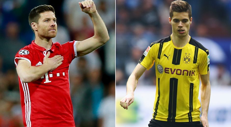 
                <strong>Bayern vs. BVB</strong><br>
                Mittelfeld: Xabi Alonso vs. Julian Weigl: Die Passmaschinen (89 % Passquote vs. 89,9 % Passquote) im direkten Duell. Wie wichtig Alonso für die Bayern ist, war nach dessen Herausnahme gegen Real Madrid zu sehen, als danach bei den Münchenern wenig zusammenlief. Gegen den Ball ist der 35-Jährige dafür gerade bei schnellen Kontern anfällig. Deshalb trotz aller Routine: Punkteteilung, 5:2
              