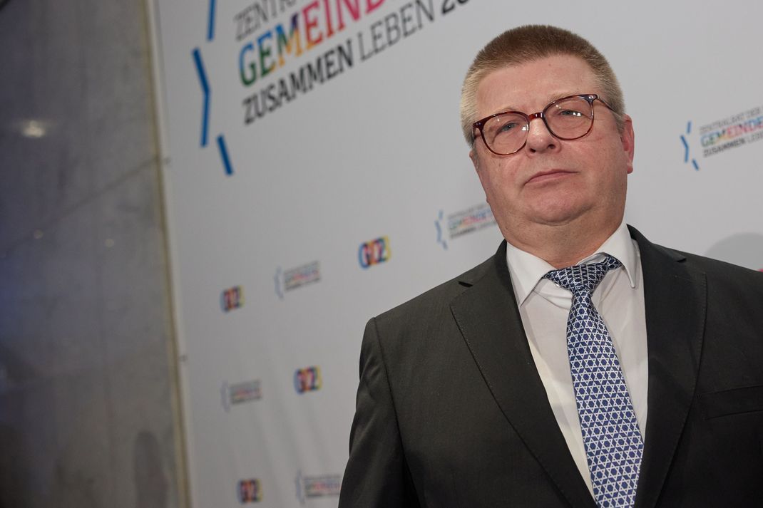Thomas Haldenwang, Präsident des Bundesamtes für Verfassungsschutz, kommt zum Gemeindetag des Zentralrats der Juden 2023 in Berlin.