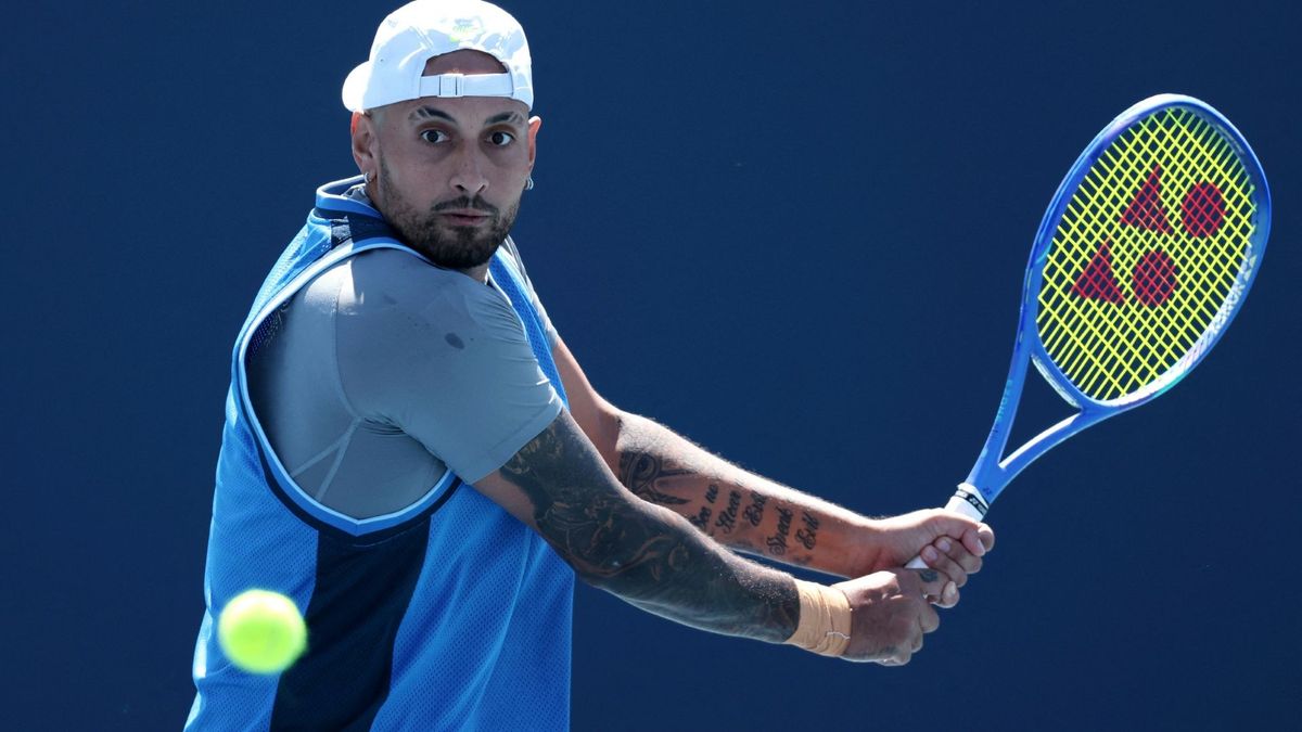 Nick Kyrgios bei seinem bislang letzten Match im März