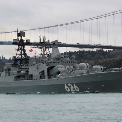 Der russische Zerstörer "Vize-Admiral Kulakow" musste vor der deutschen Ostsee-Insel Fehmarn eine Drohne abwehren. 