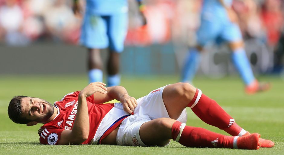 
                <strong>Platz 18: FC Middlesbrough</strong><br>
                Gehaltskosten für verletzte Spieler: 3,6 Millionen EuroVerletzungen: 31Längster Ausfall: James Husband (30 Spieltage, Schulterverletzung)
              