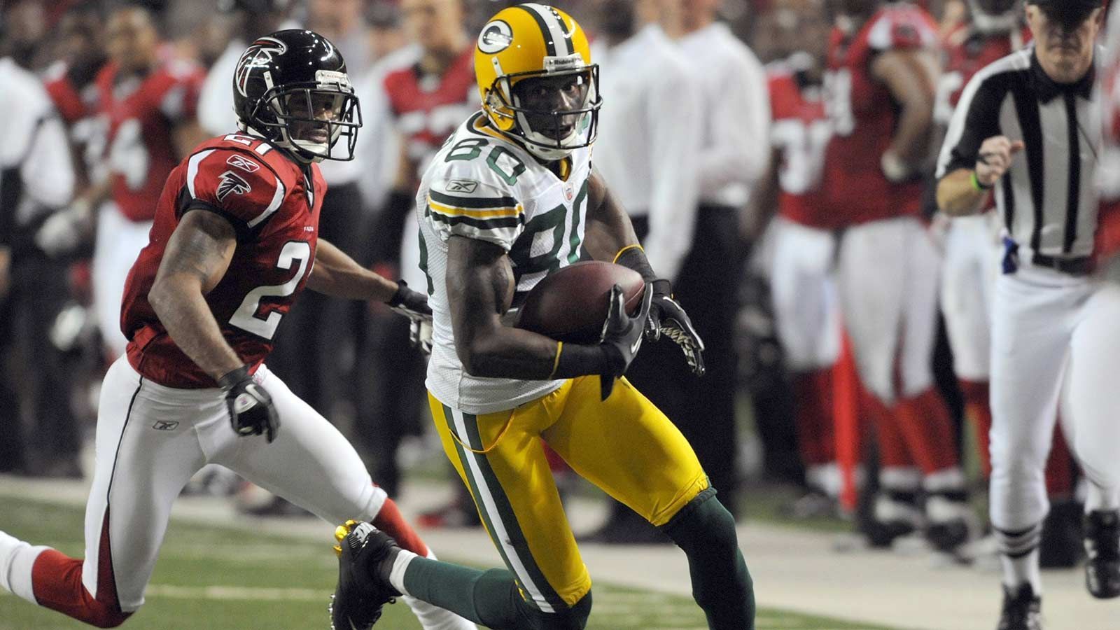
                <strong>Green Bay Packers – Donald Driver </strong><br>
                &#x2022; 10.137 Receiving Yards<br>&#x2022; von 1999 bis 2012<br>
              