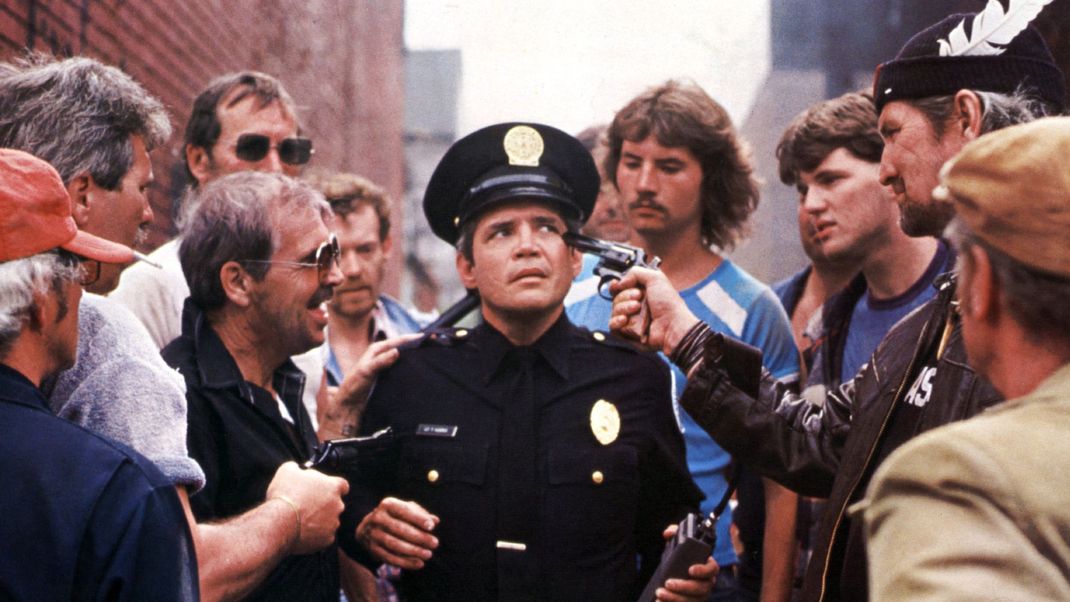 G.W. Bailey, Szenenfoto aus "Police Academy - Dümmer als die Polizei erlaubt"